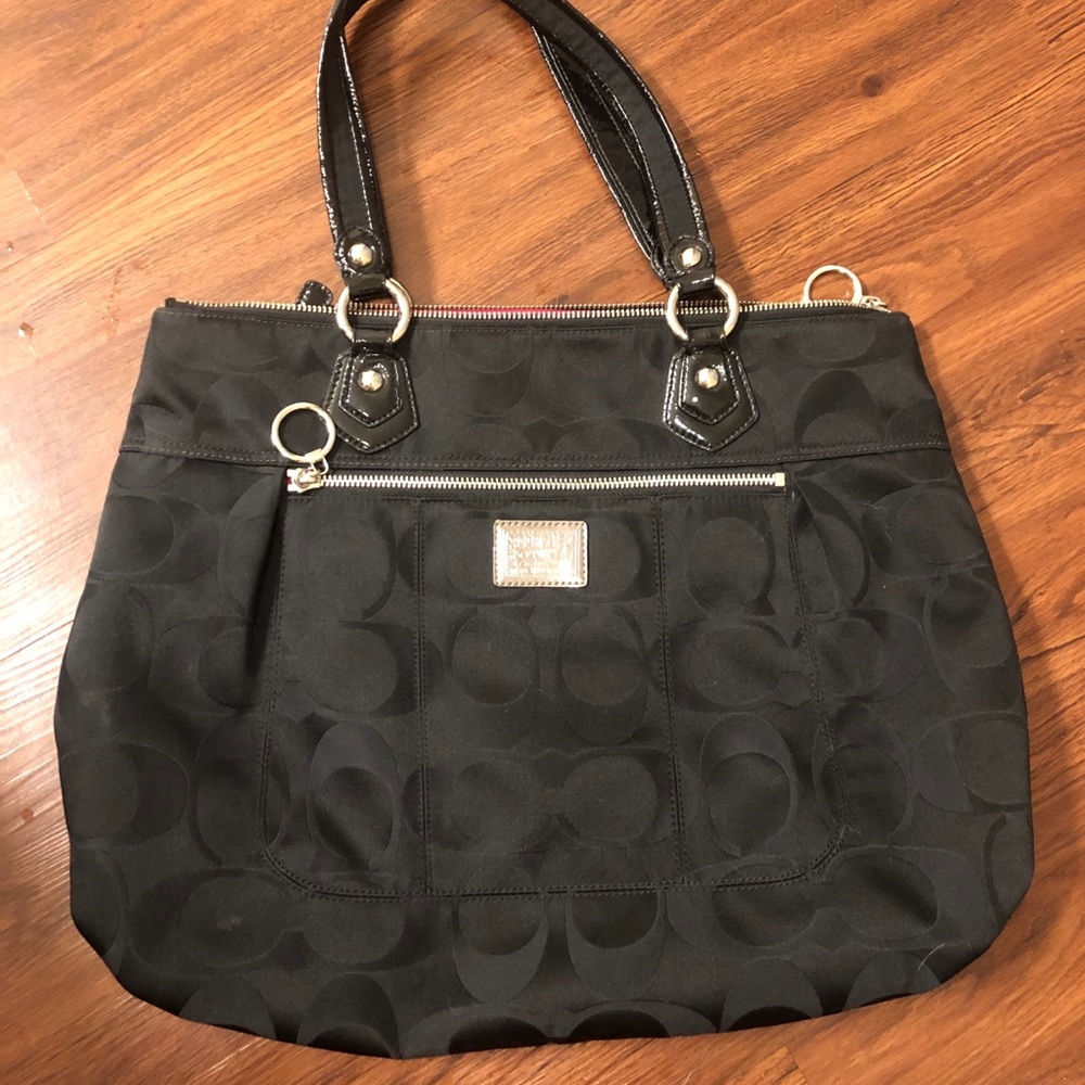 Coach poppy tote bag